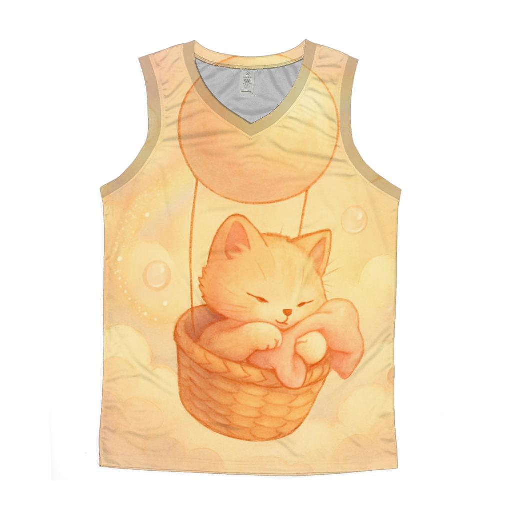 Sunrise Cloud Basket Kitten stylish racerback tanks