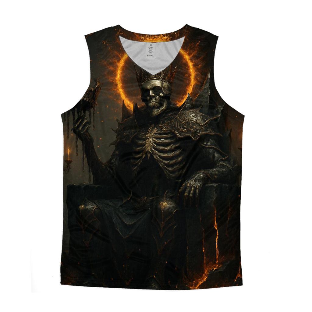 Obsidian Crown Of The Ash King personalized athletic tanks
