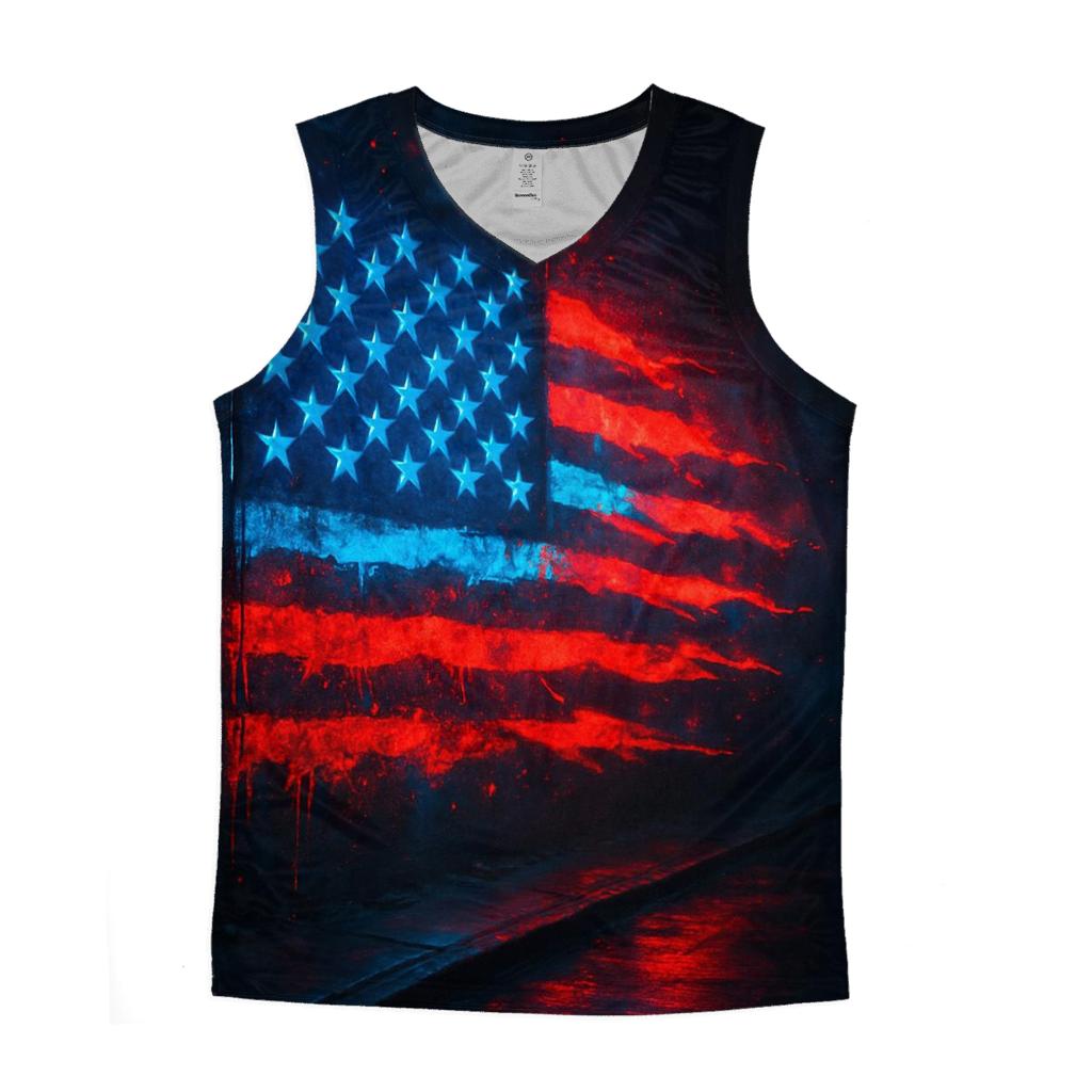 Neon Alley Starburst Banner stylish racerback tanks