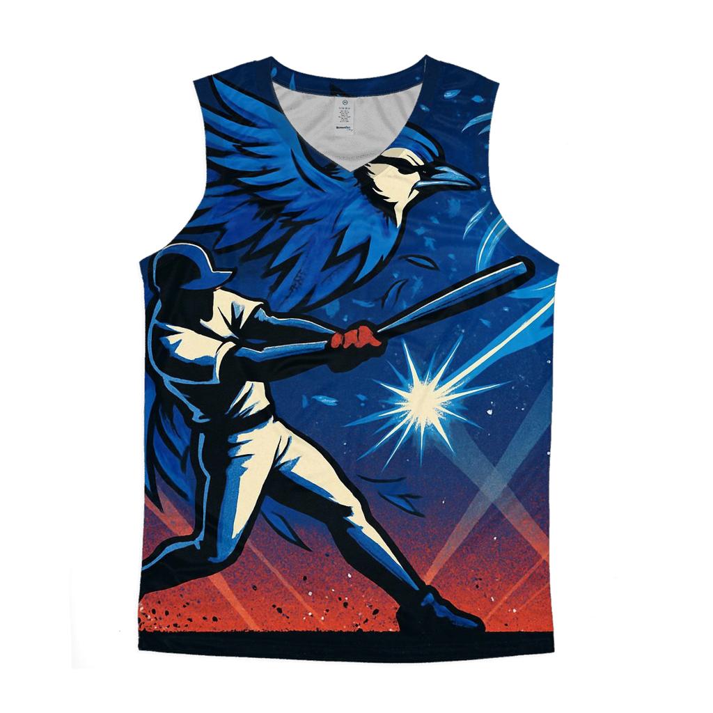 Fastbreak Curveball With Blue Jays Flight personalized athletic tanks