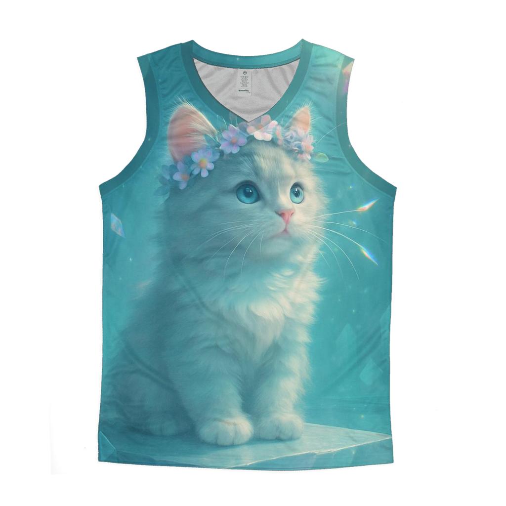 Crystal Cave Purrism Mirage cotton sleeveless tops