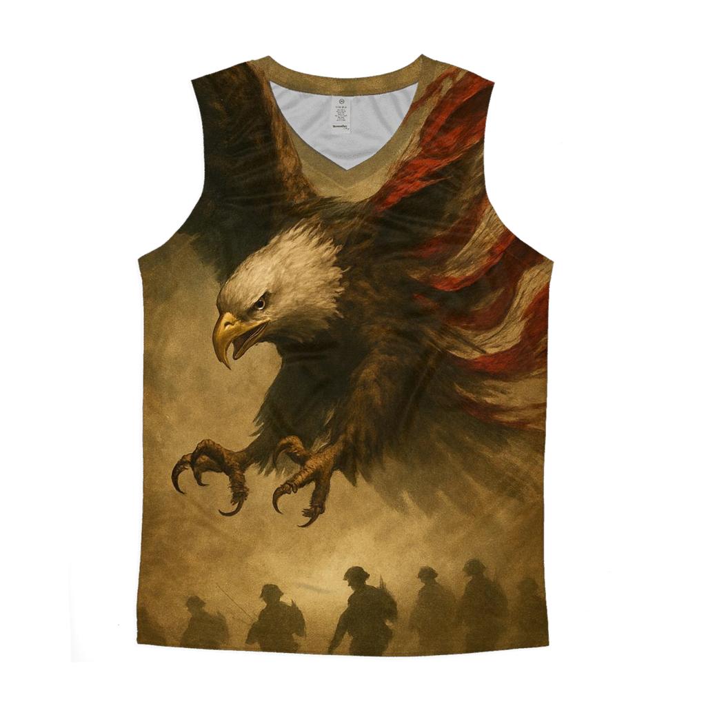 Sentinel Eagle Above The Dust Line stylish racerback tanks
