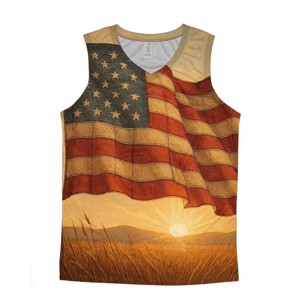 Prairie Dawn Patchwork Standard custom tank tops