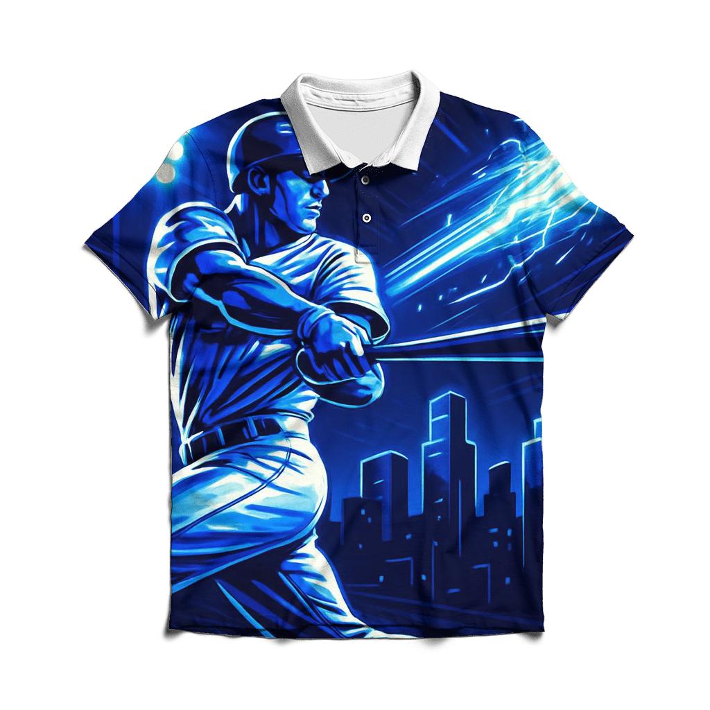 Electric Diamond Breakthrough embroidered polo tops