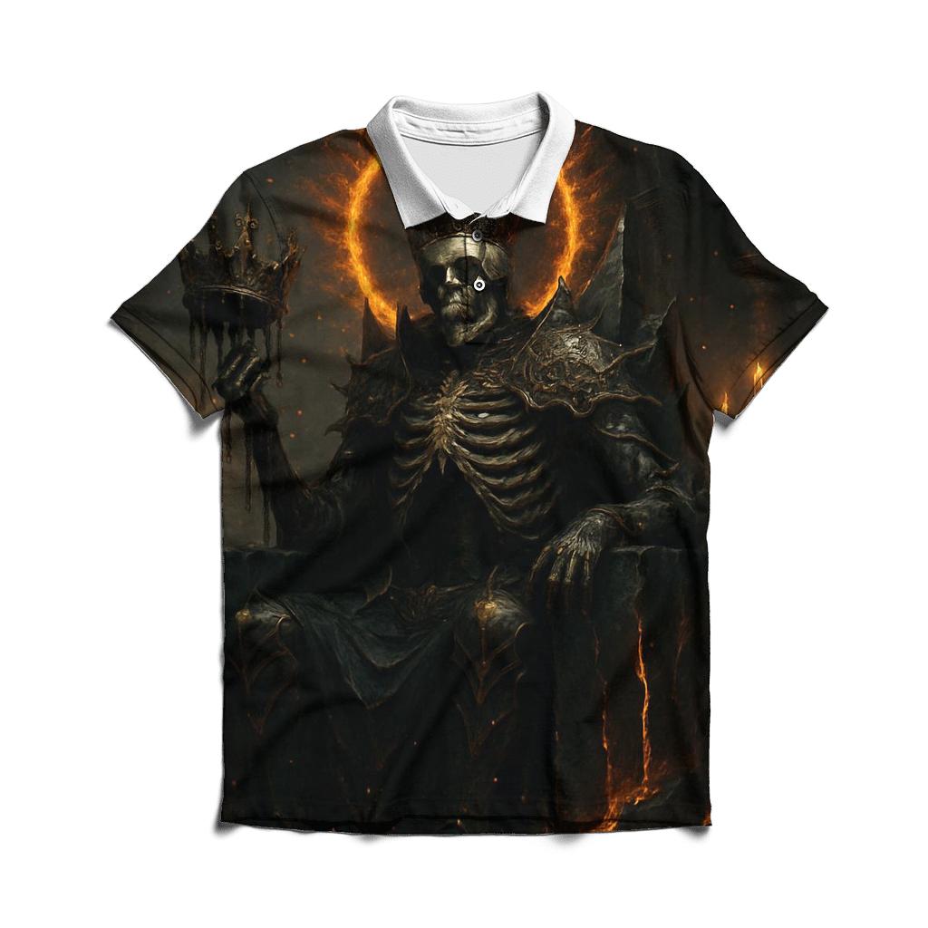 Obsidian Crown Of The Ash King personalized polo shirts