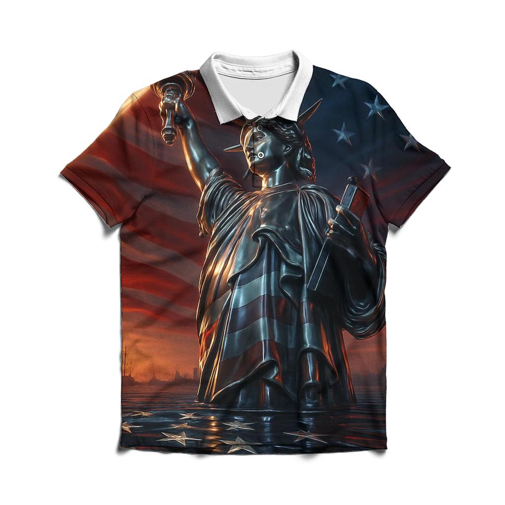 Liberty Harbor Steelwave personalized polo shirts
