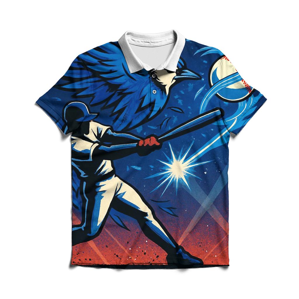 Fastbreak Curveball With Blue Jays Flight casual sports polo shirts