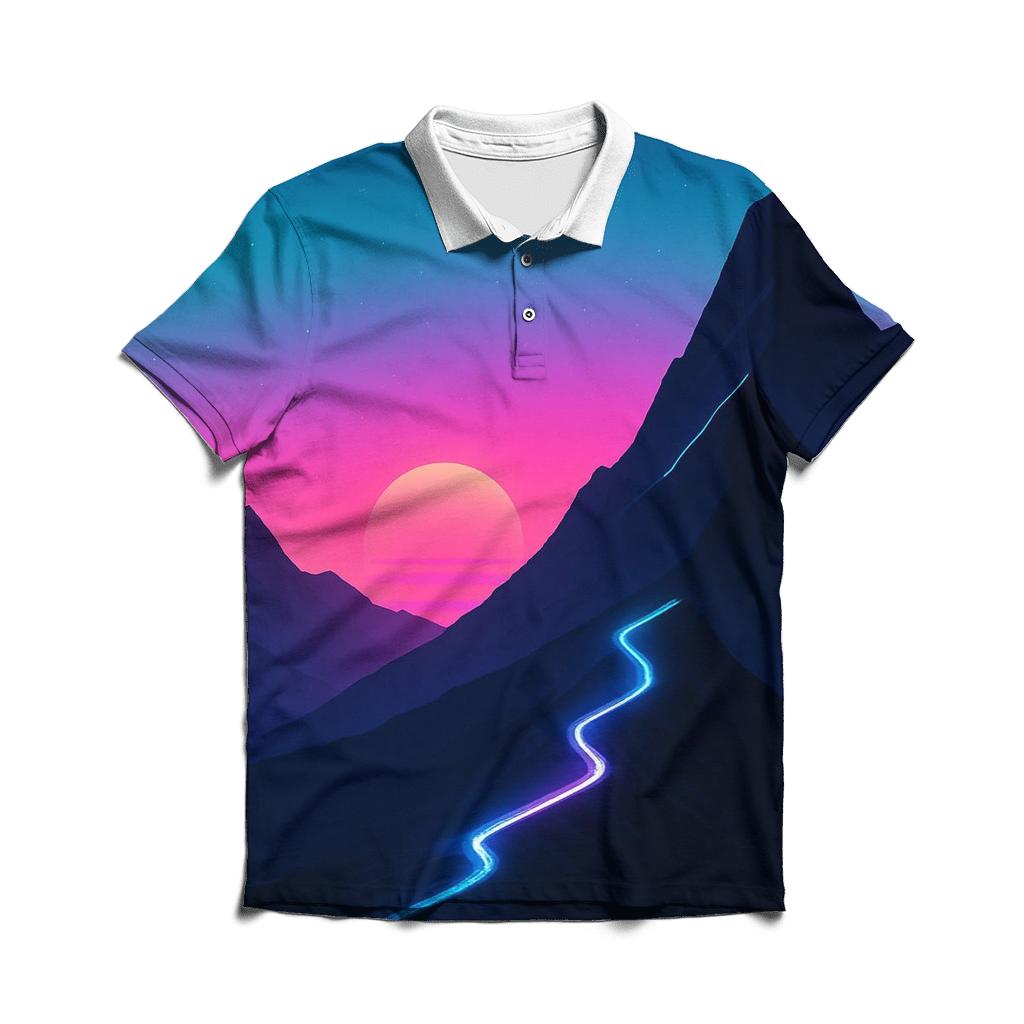 Neon Ridge Afterglow classic pique polos