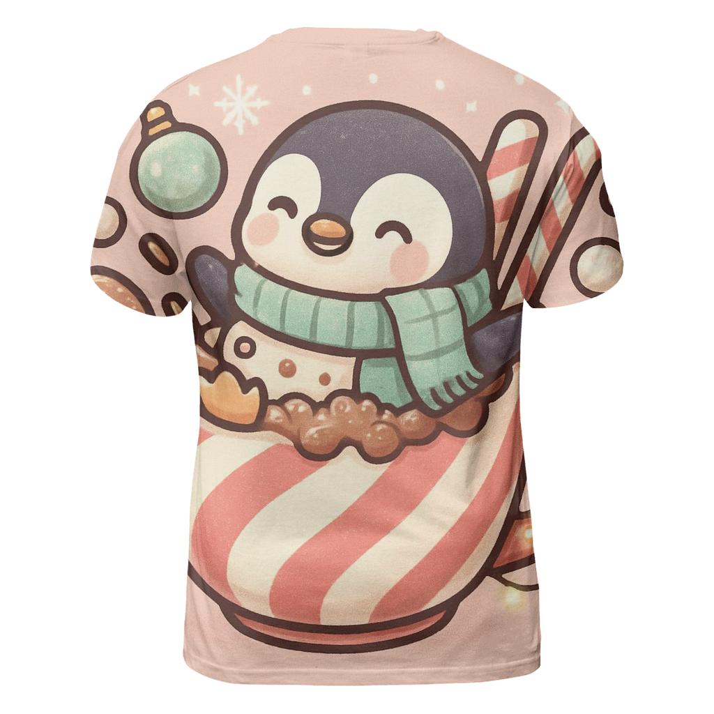 Peppermint Penguin Bubble Bath Bash custom all-over print shirts
