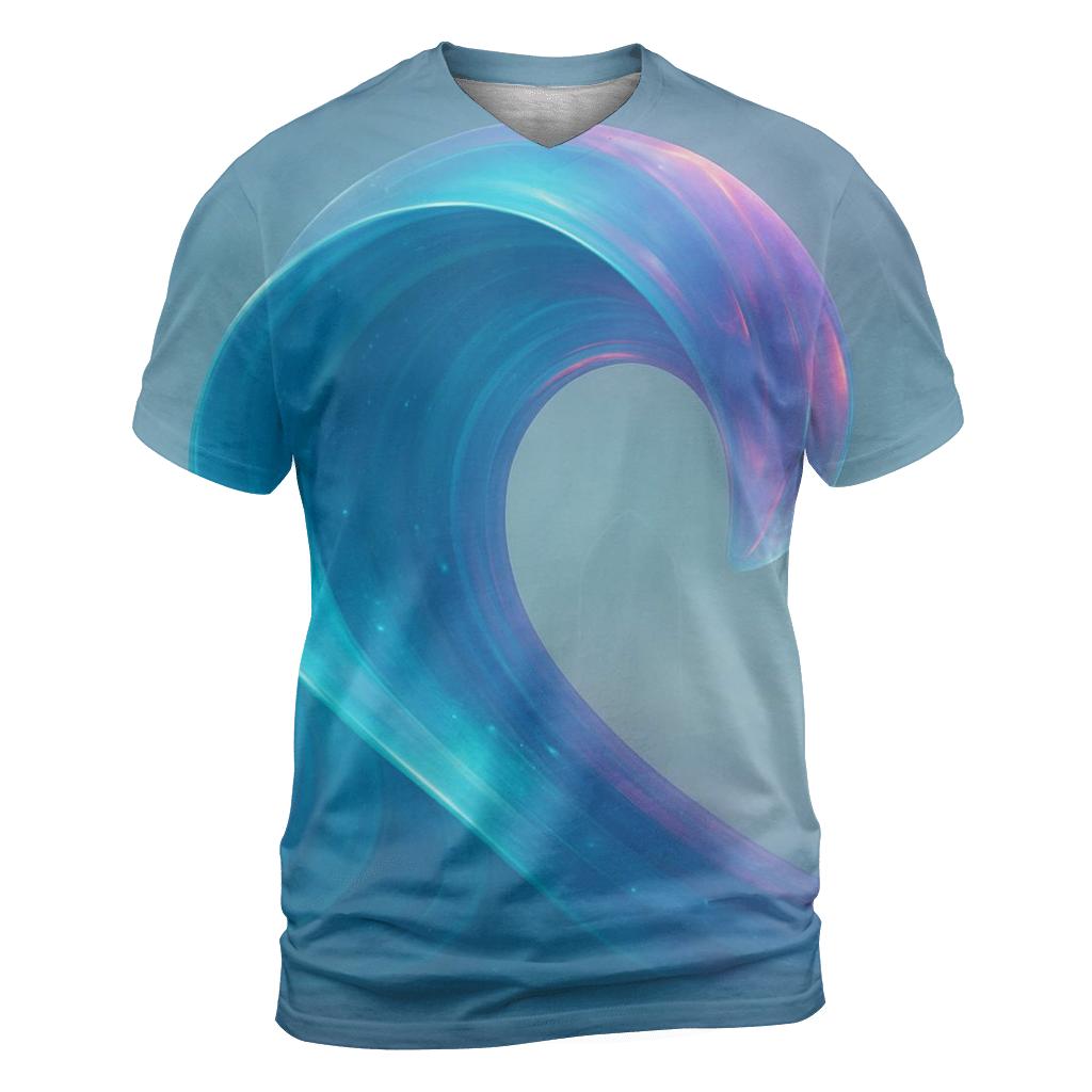 Prismatic Tide Cathedral vibrant all-over design tees