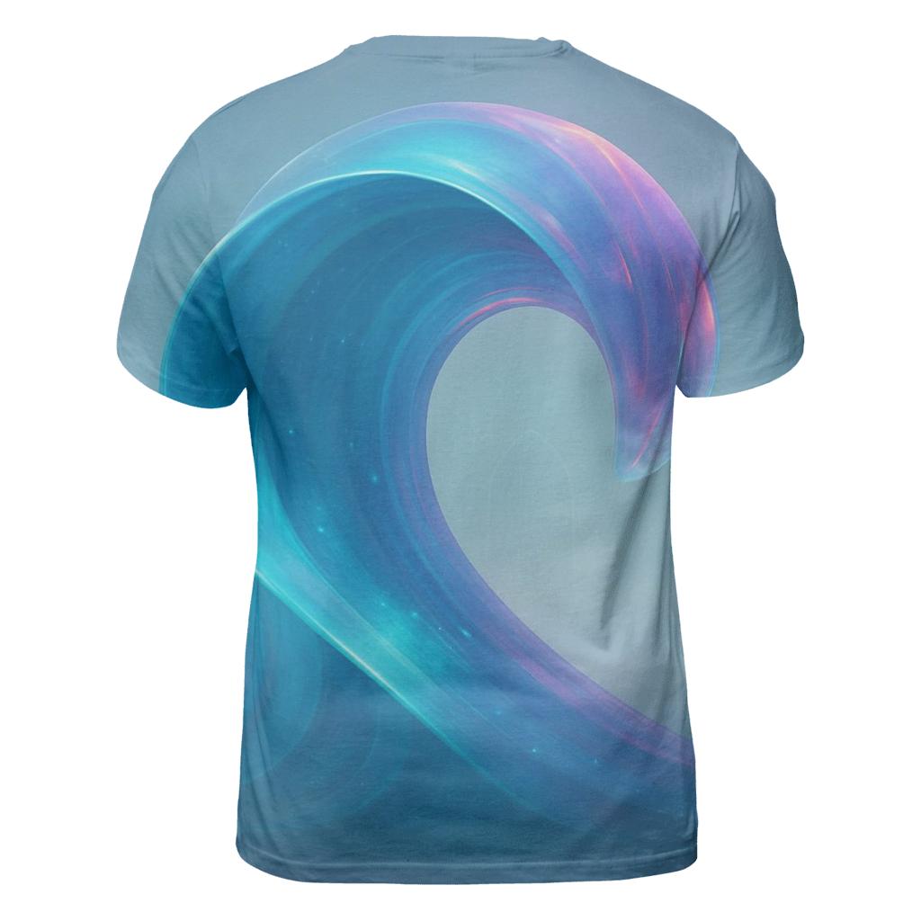 Prismatic Tide Cathedral vibrant all-over design tees