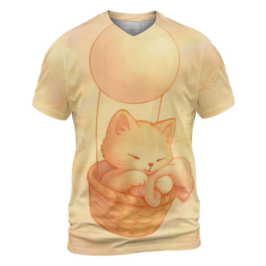 Sunrise Cloud Basket Kitten personalized full print shirts