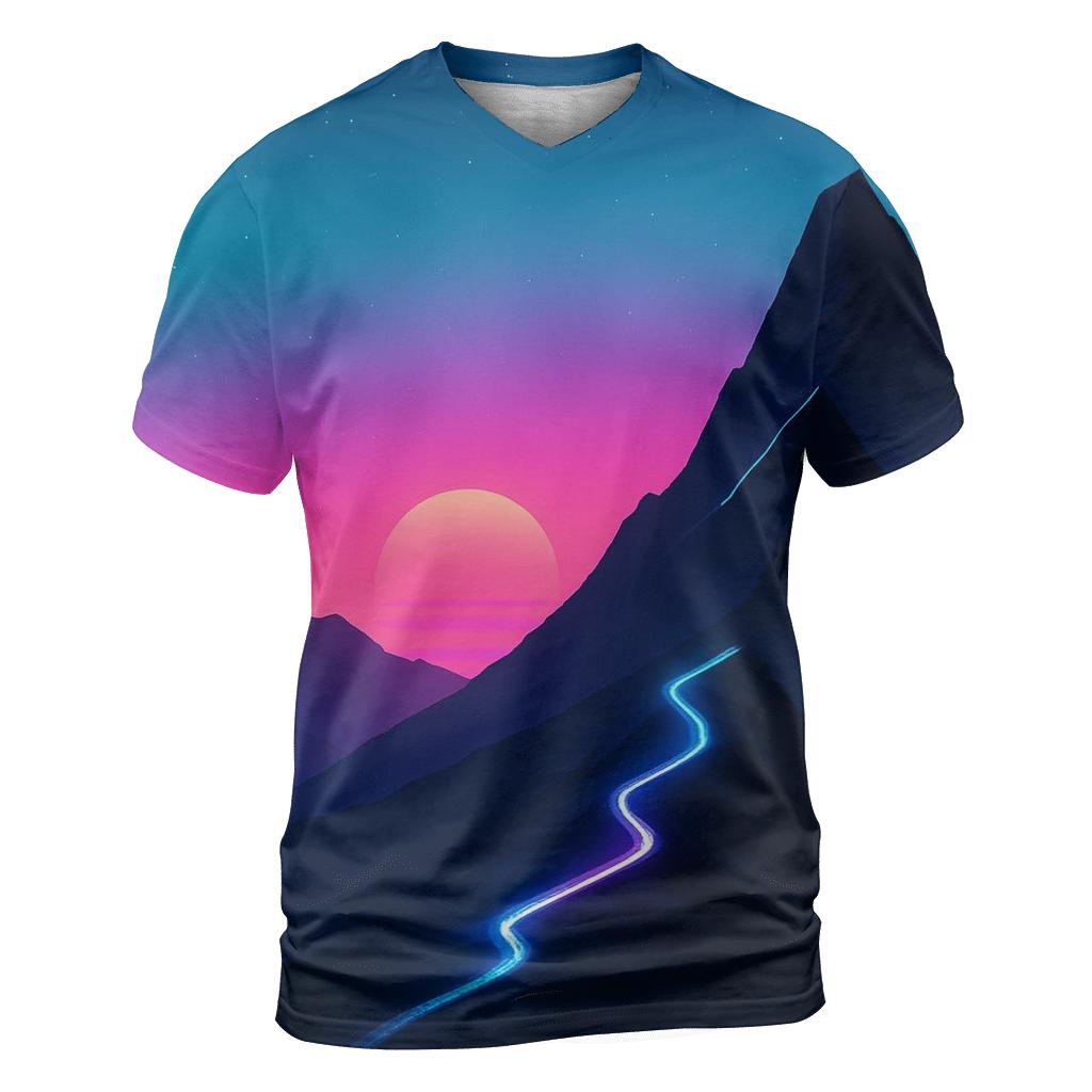 Neon Ridge Afterglow trendy printed shirt styles