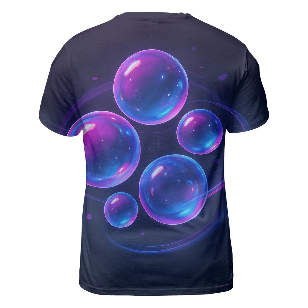 Midnight Chromatic Orbit Garden designer pattern shirts