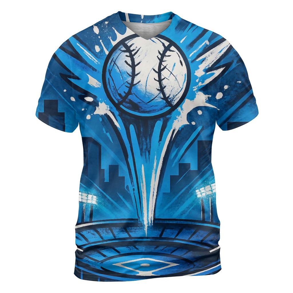 Graffiti Skyline Home Run Bloom custom all-over print shirts