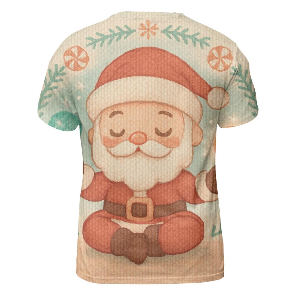 Knitted Candy Galaxy Santa personalized full print shirts