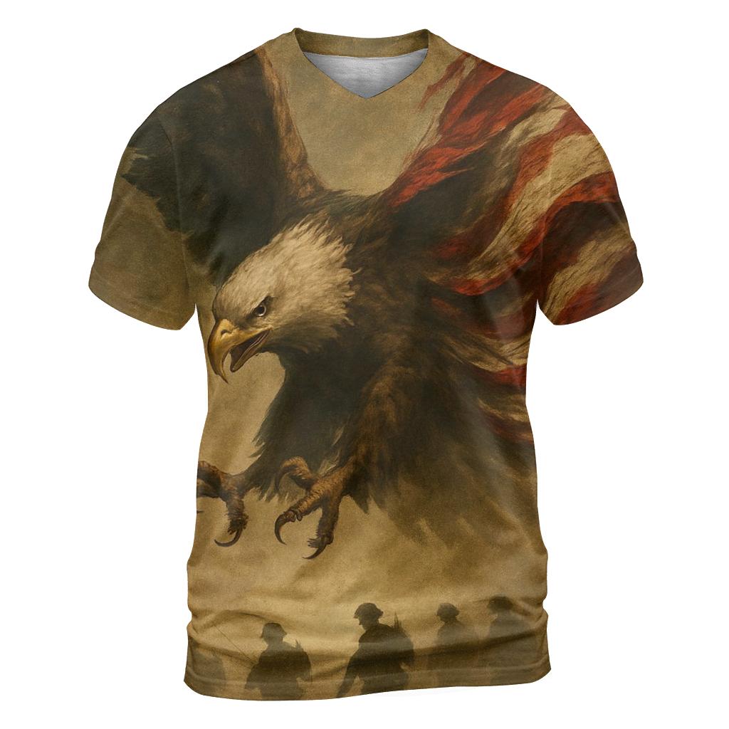 Sentinel Eagle Above The Dust Line unique graphic print tees