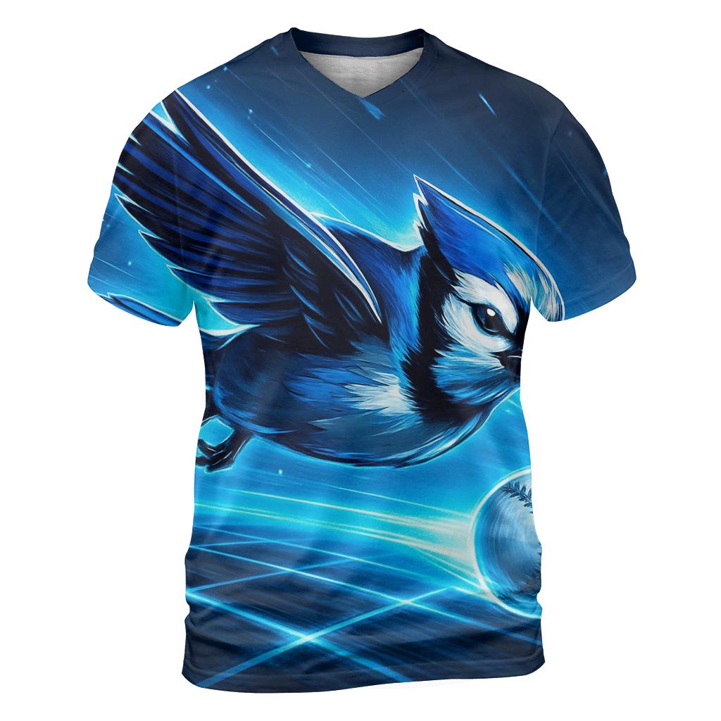 Blue Jays Hyperfield Sprint artistic all-over print tops