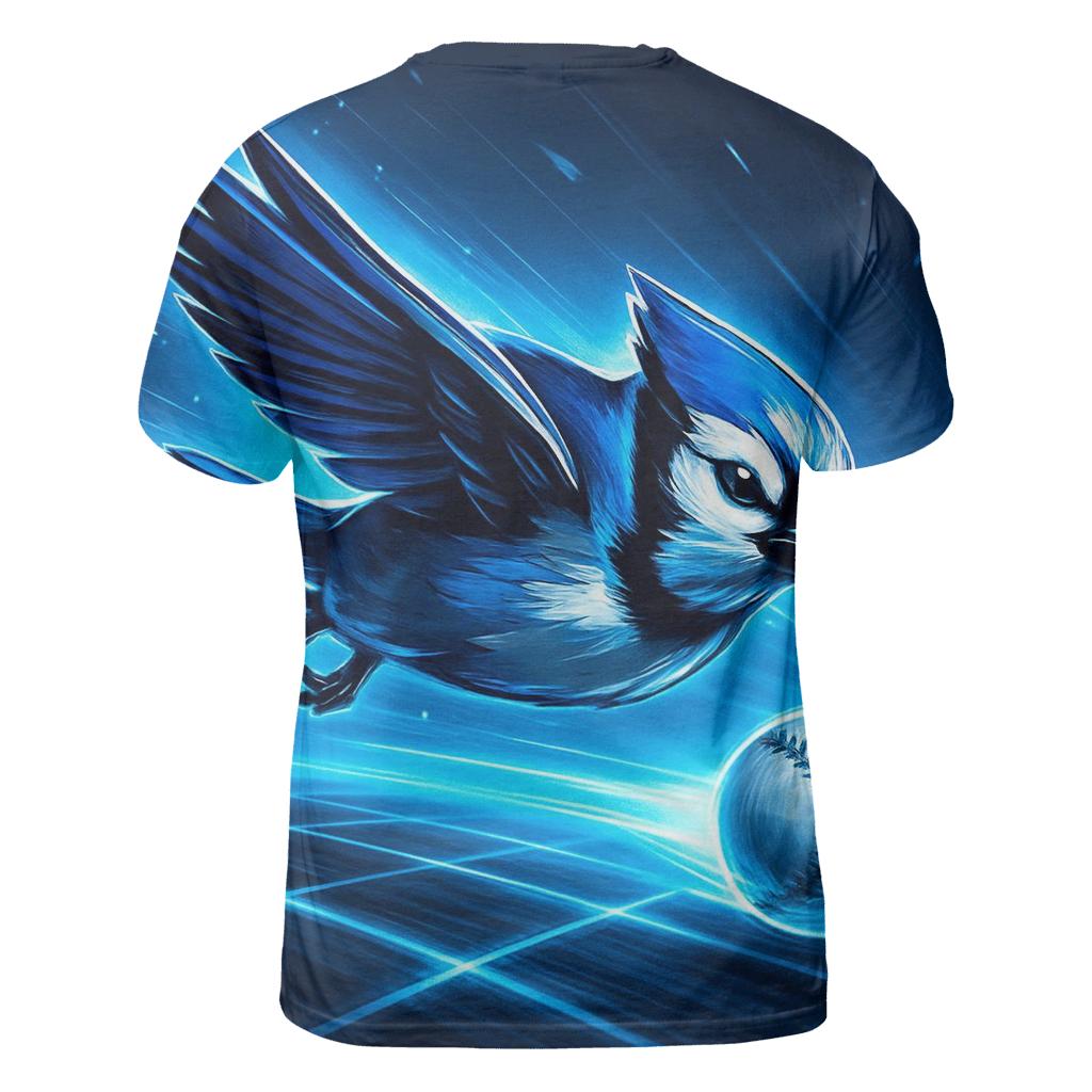 Blue Jays Hyperfield Sprint artistic all-over print tops