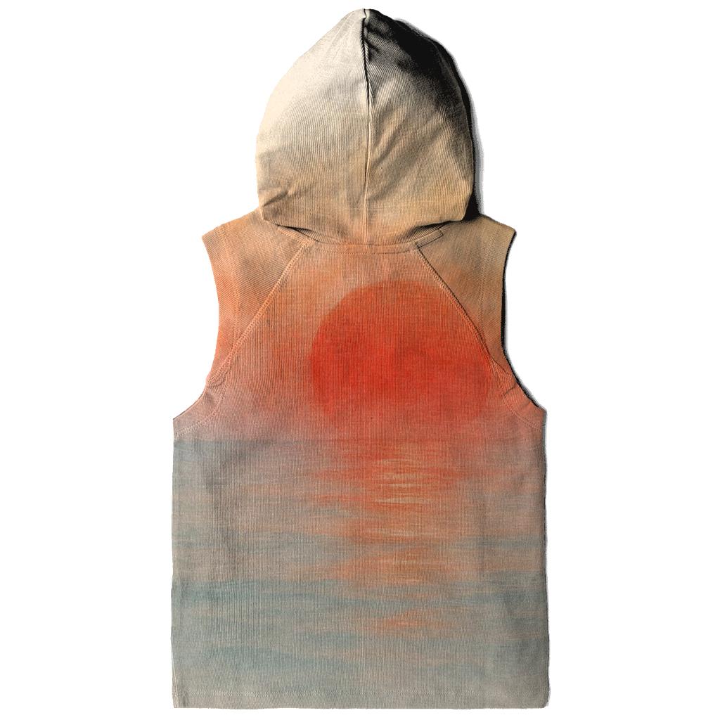 Japan Sunrise Watercolor Horizon lightweight hoodies