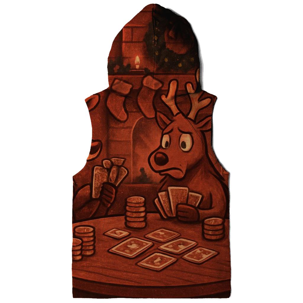Reindeer Poker Night By The Fireplace pullover hoodies