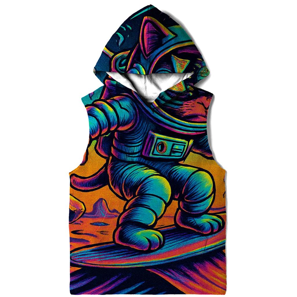 Time Dune Astronaut Cat lightweight hoodies