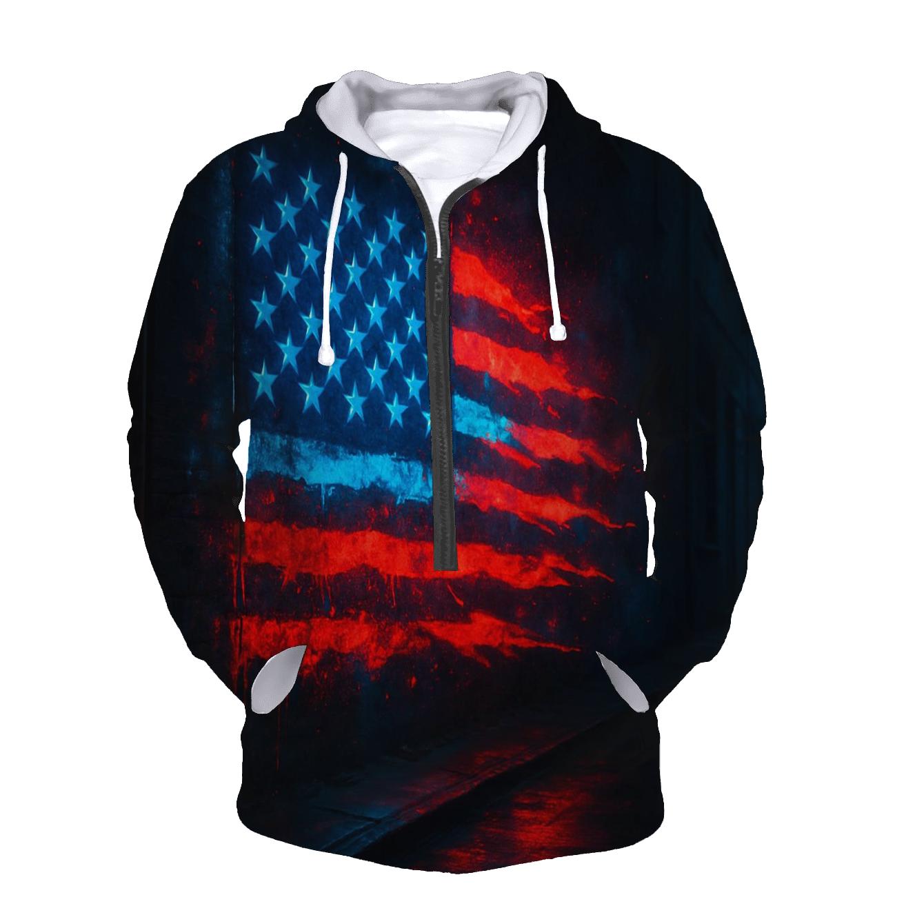 Neon Alley Starburst Banner lightweight hoodies