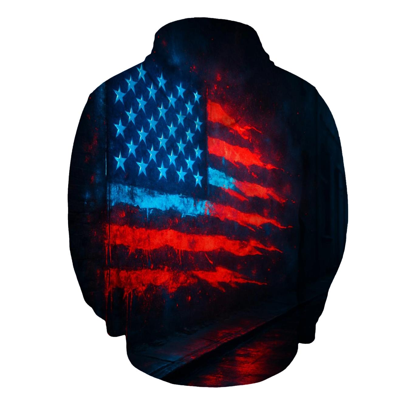 Neon Alley Starburst Banner lightweight hoodies