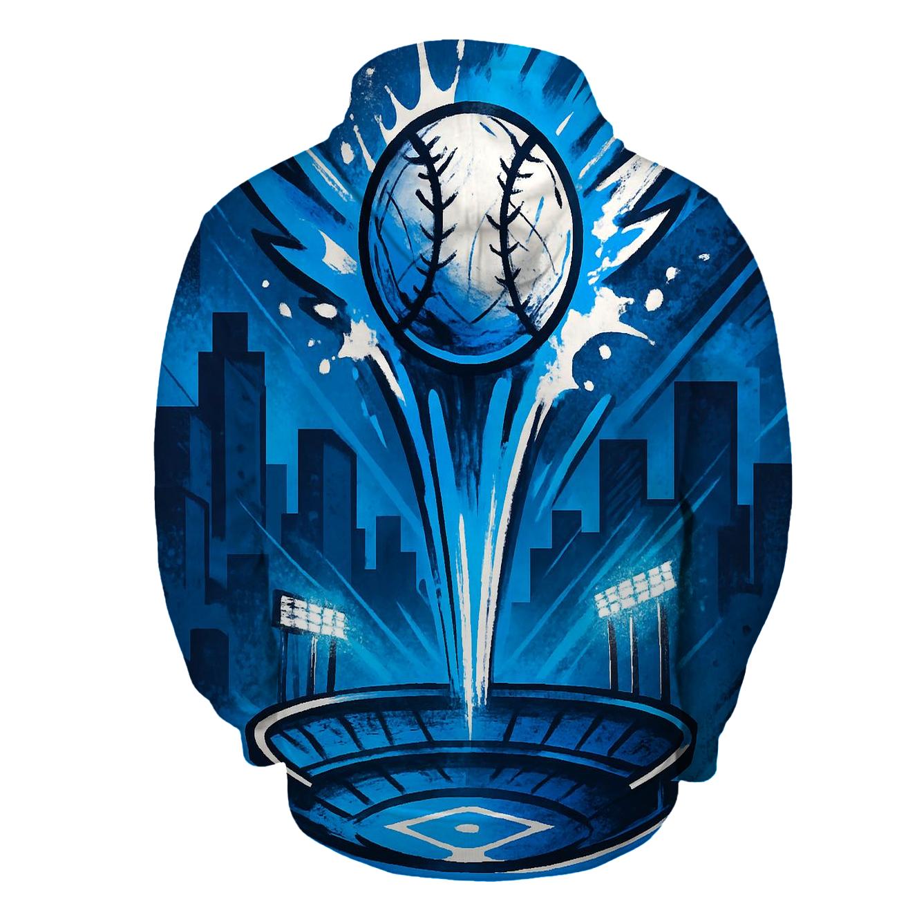 Graffiti Skyline Home Run Bloom designer hoodies