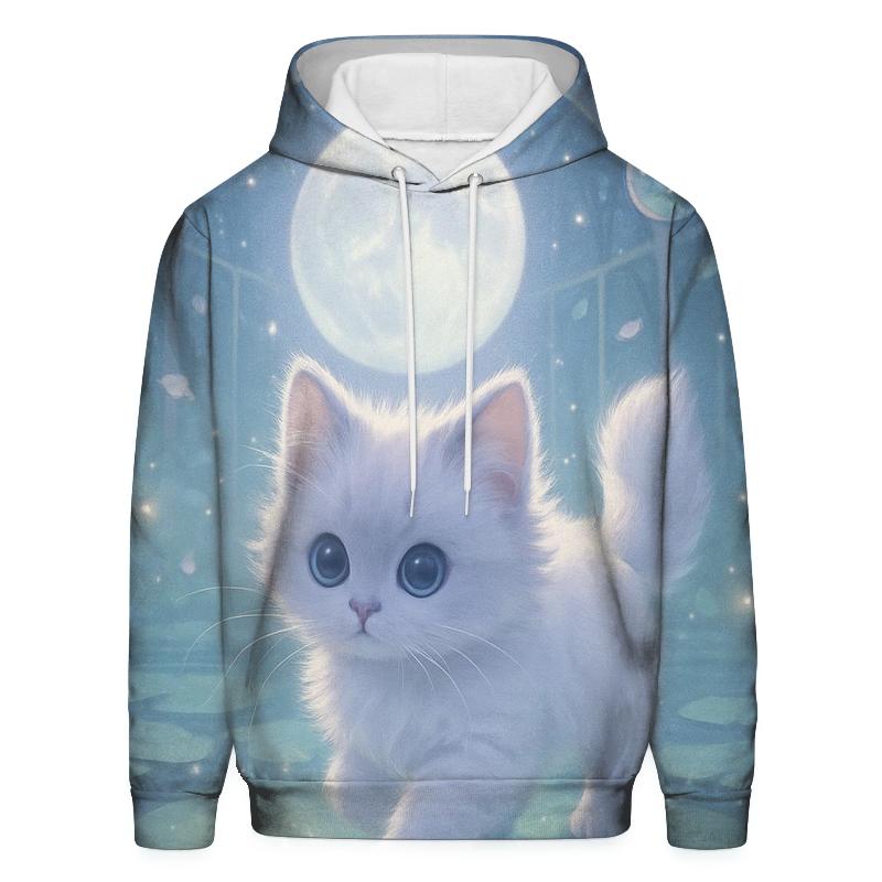 Moonlit Purrdition Garden custom hoodies