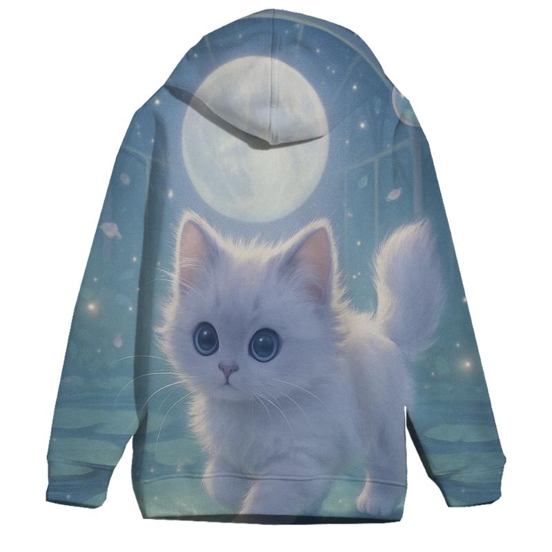 Moonlit Purrdition Garden custom hoodies