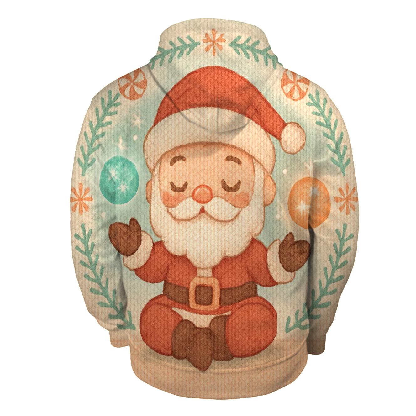 Knitted Candy Galaxy Santa heavyweight hoodies