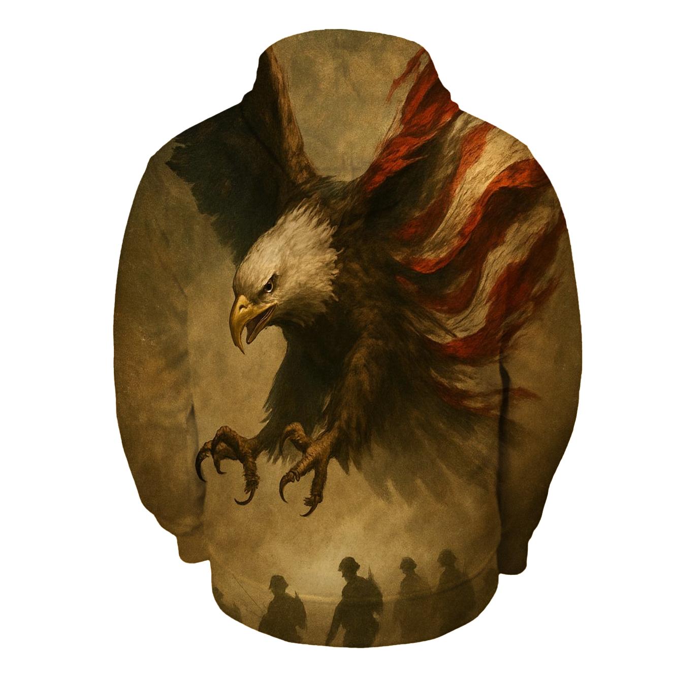 Sentinel Eagle Above The Dust Line premium hoodies