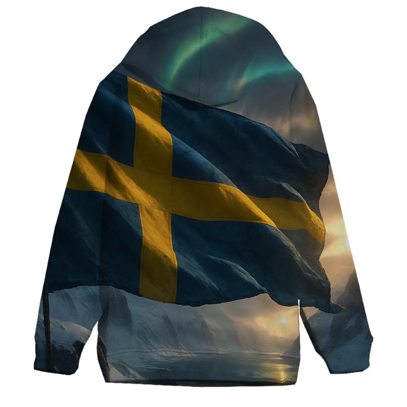 Sweden Aurora Fabric Crest heavyweight hoodies