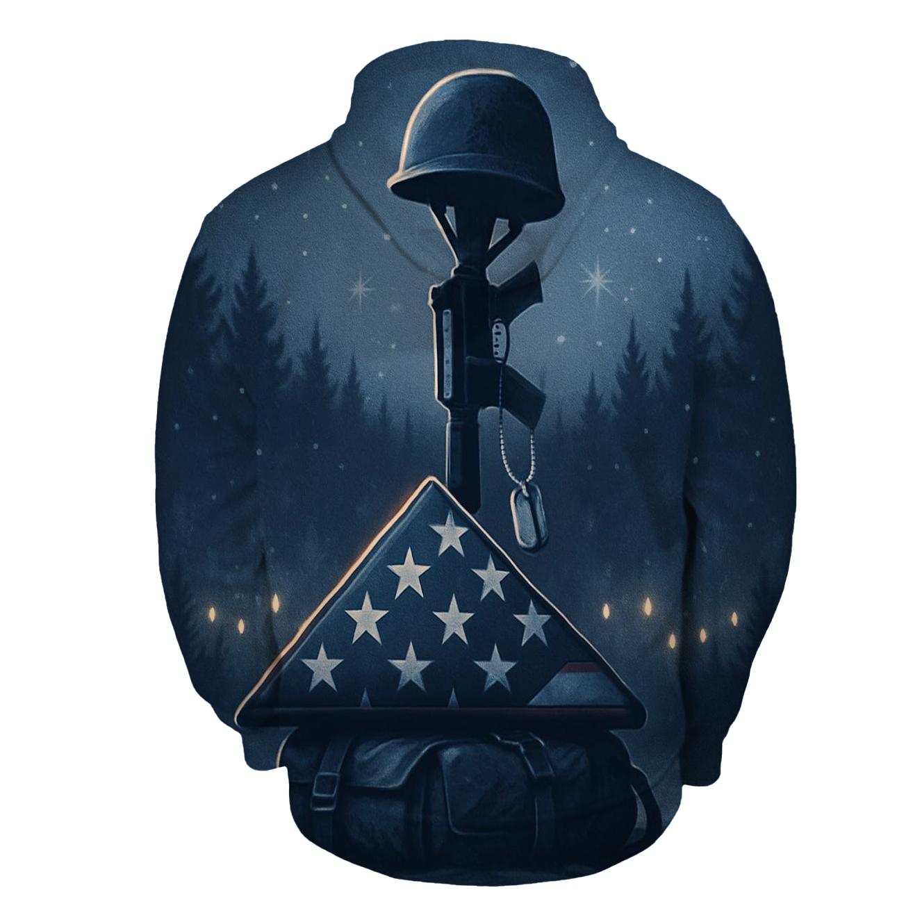 Memorial Stillness In Winter Light hoodie designs
