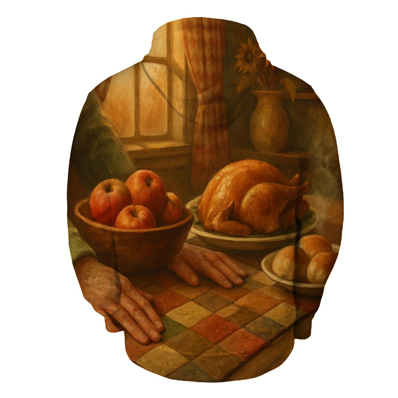 Grandmother Quilt Tabletop Gratitude Still Life designer hoodies