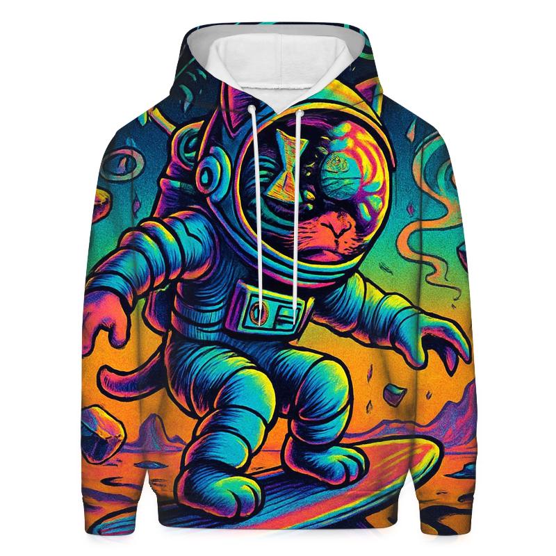 Time Dune Astronaut Cat heavyweight hoodies