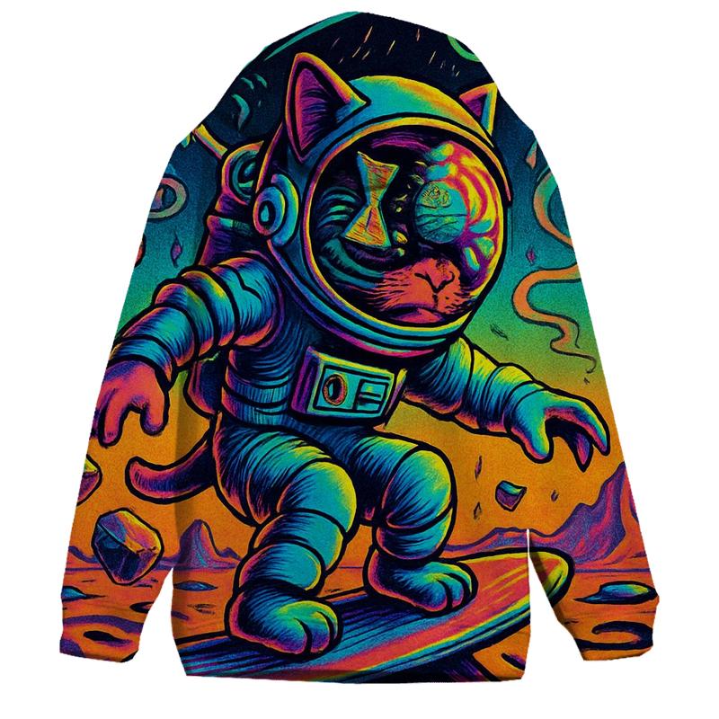 Time Dune Astronaut Cat heavyweight hoodies