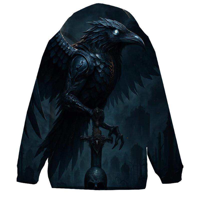 Raven Of The Iron Eclipse designer hoodies