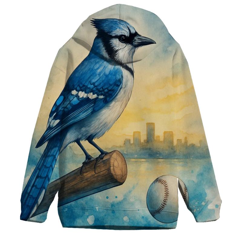Skyline Rally, Blue Jays Afterglow hoodie designs