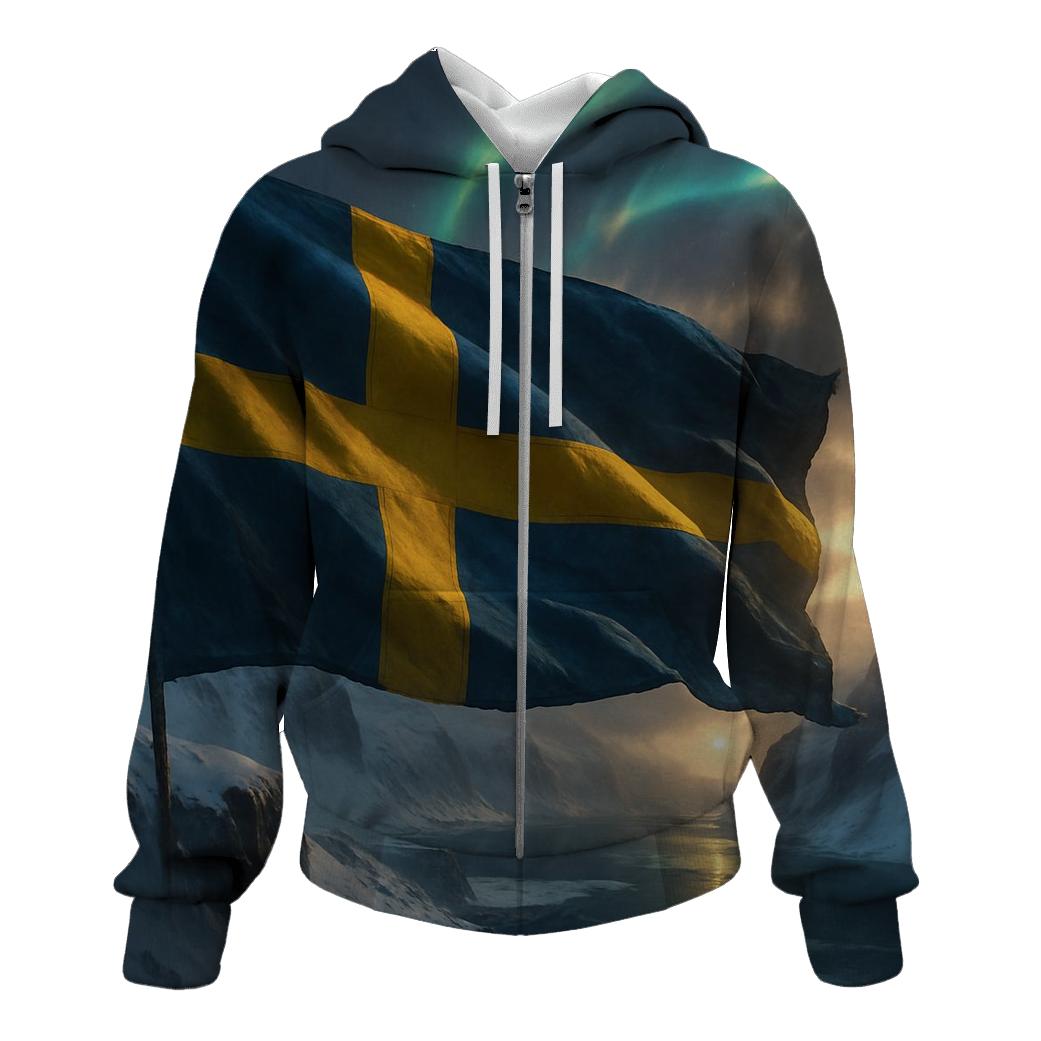 Sweden Aurora Fabric Crest heavyweight hoodies