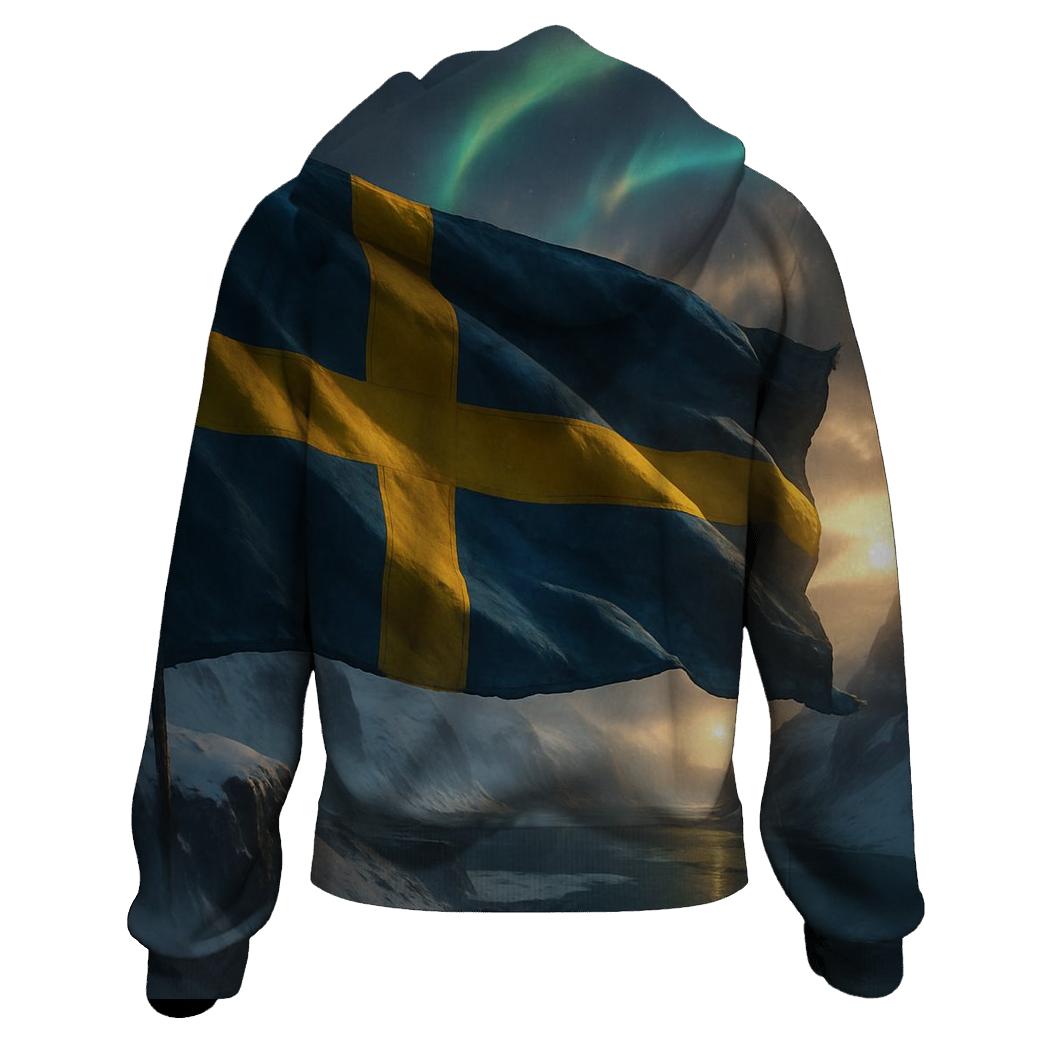 Sweden Aurora Fabric Crest heavyweight hoodies