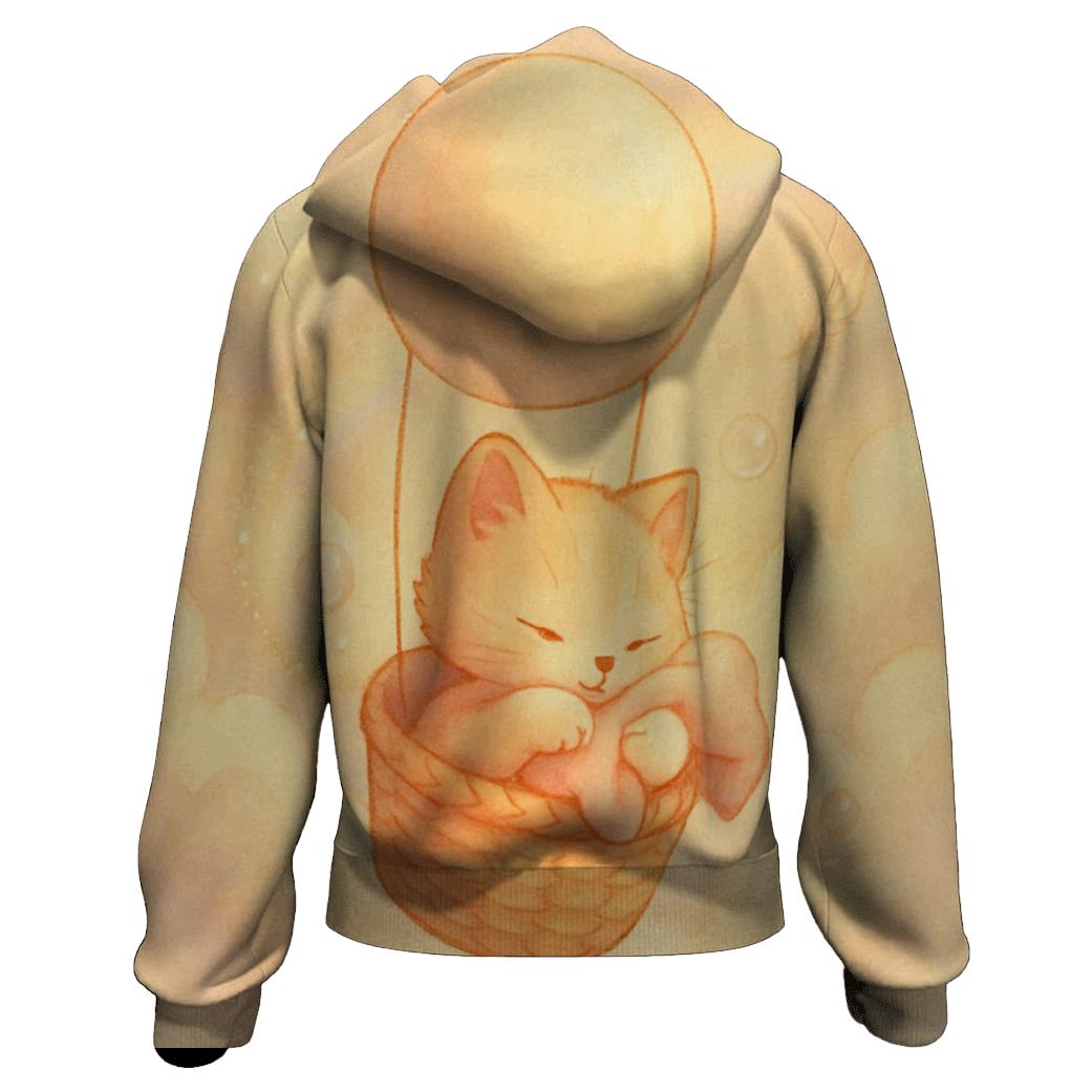 Sunrise Cloud Basket Kitten hoodie trends