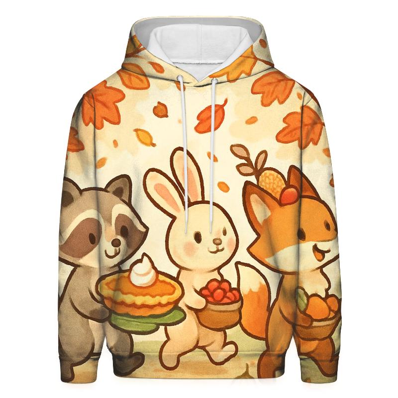 Woodland Friends Harvest Parade hoodies fashion
