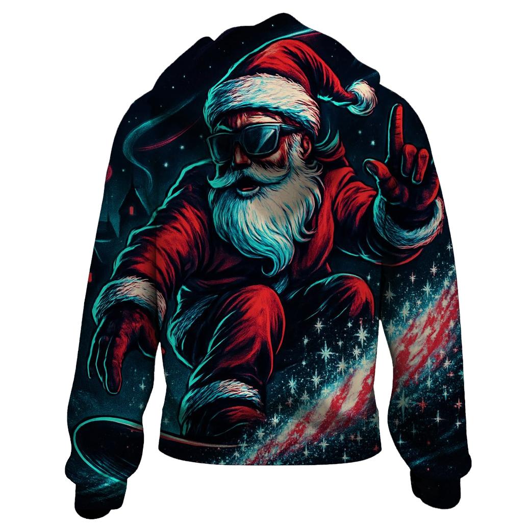 Neon Frost Santa Street Drift heavyweight hoodies