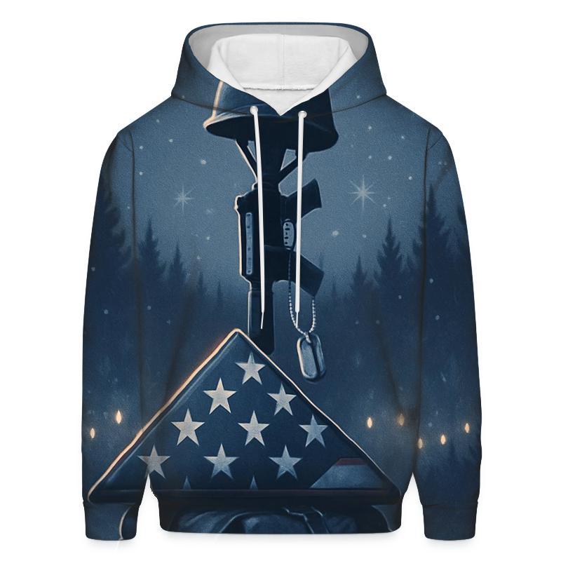 Memorial Stillness In Winter Light premium hoodies