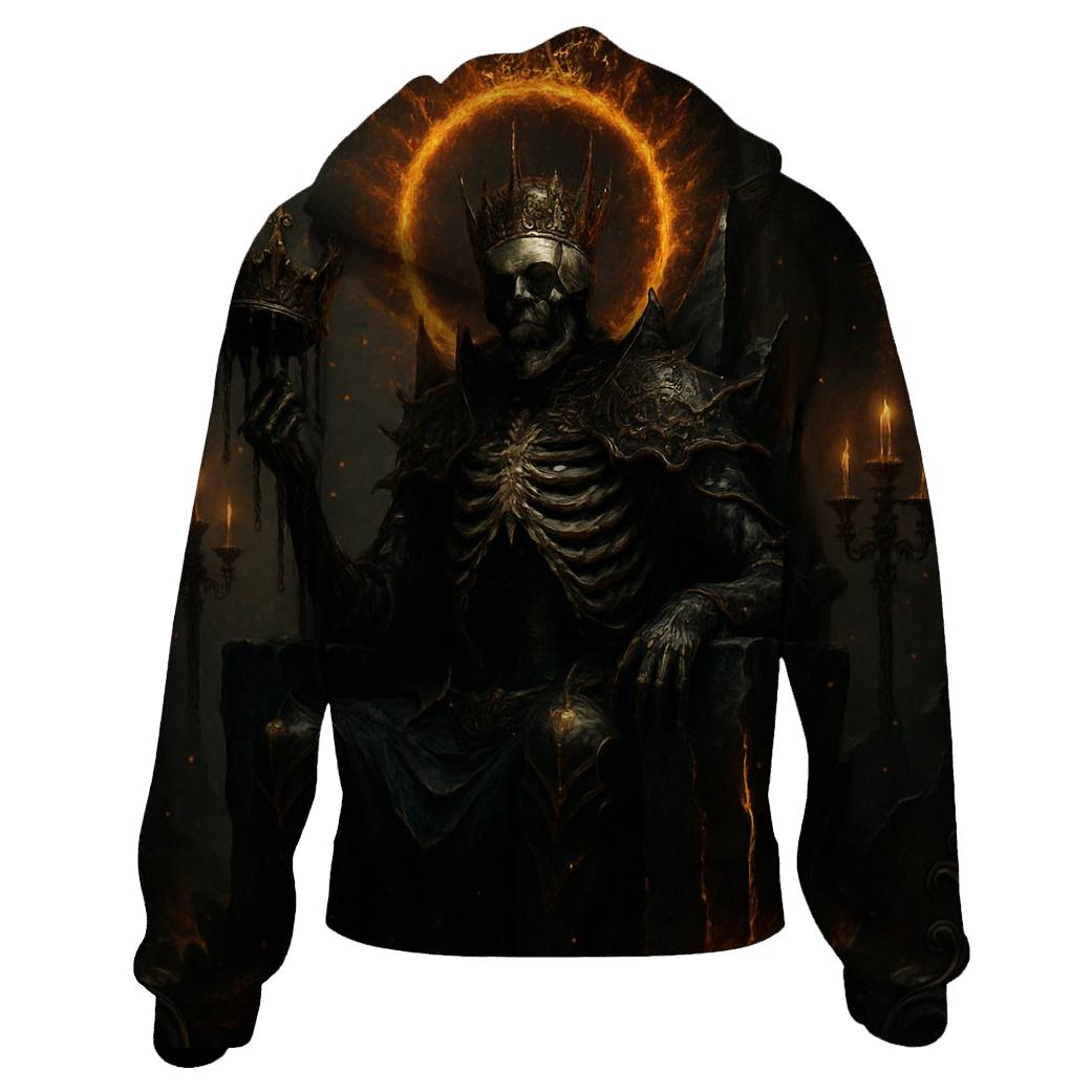 Obsidian Crown Of The Ash King zip-up hoodies