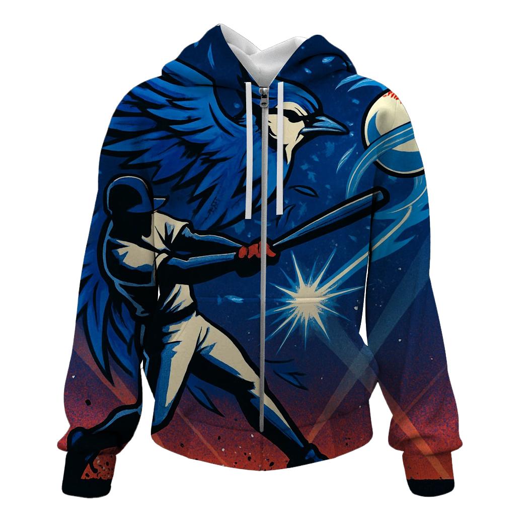 Fastbreak Curveball With Blue Jays Flight custom hoodies