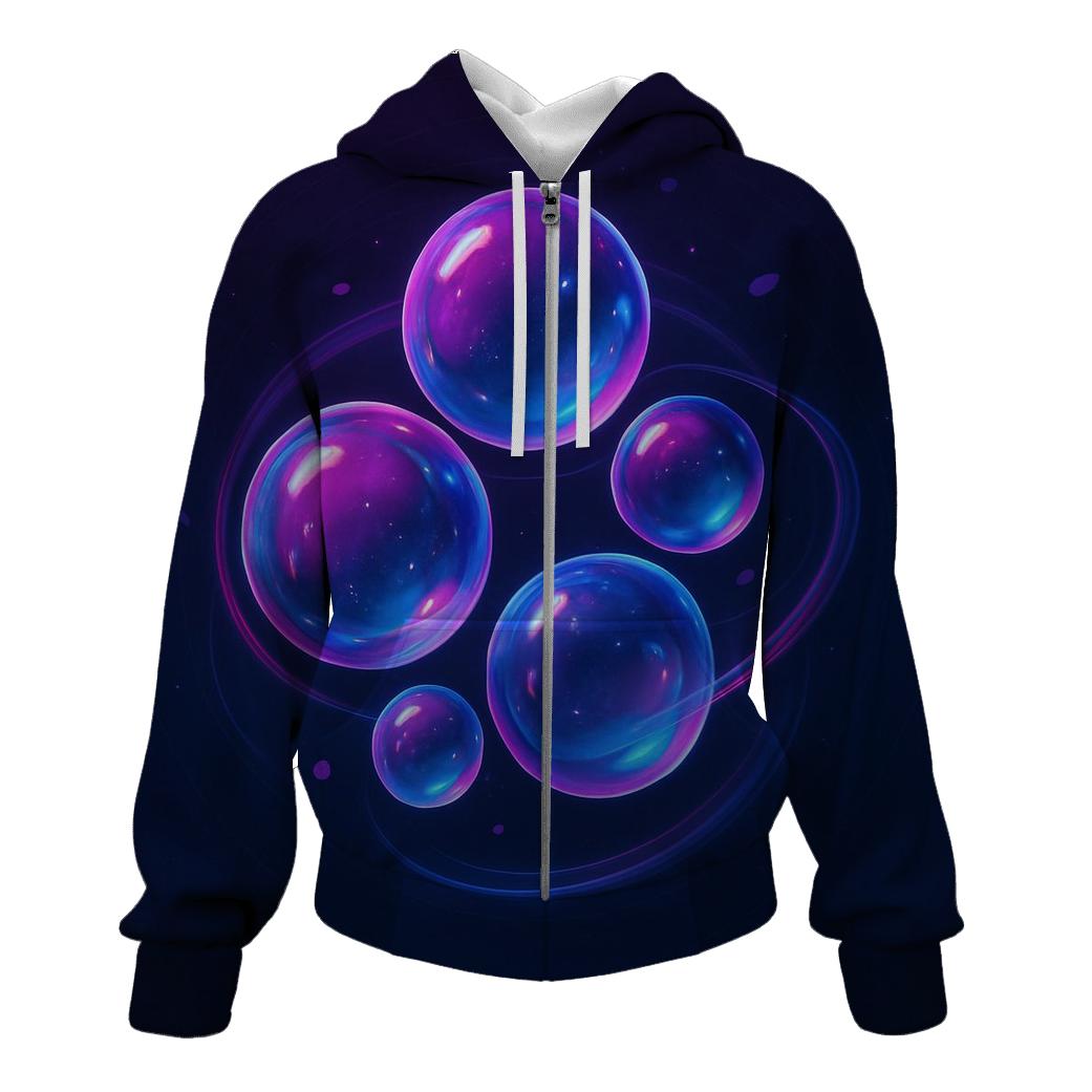 Midnight Chromatic Orbit Garden designer hoodies