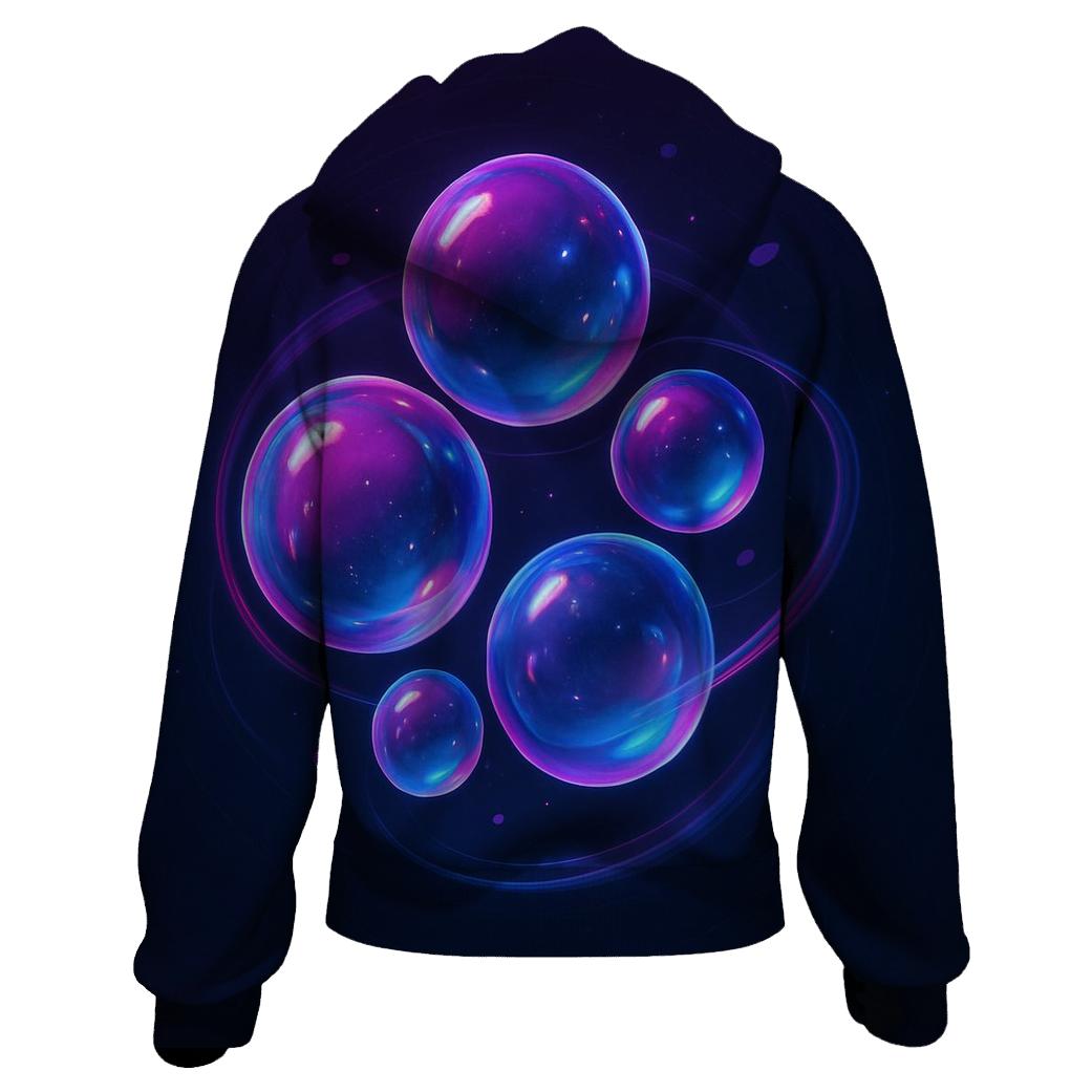 Midnight Chromatic Orbit Garden designer hoodies